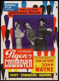 6e291 LADY TAKES A CHANCE Danish R60s Jean Arthur moves west and falls in love with John Wayne!