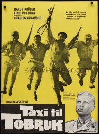6e309 TAXI FOR TOBRUK Danish '65 Lino Ventura, Charles Aznavour, Hardy Kruger