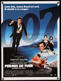 6e194 LICENCE TO KILL French 15x21 '89 Timothy Dalton as James Bond, he's out for revenge!