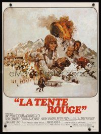 6e200 RED TENT French 15x21 '71 different art of Sean Connery & Claudia Cardinale!
