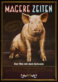 6e029 PRIVATE FUNCTION German '85 Michael Palin, Maggie Smith, great pig image!