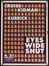 6e115 EYES WIDE SHUT printer's test video Japanese 29x41 '99 Stanley Kubrick, Cruise & Kidman!