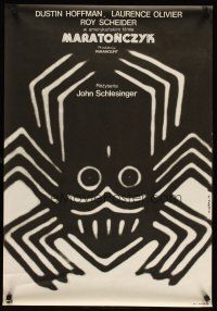 6e642 MARATHON MAN Polish 23x33 '77 Dustin Hoffman, Gorka art of spider for Schlesinger's classic!