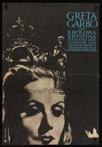 6e653 QUEEN CHRISTINA Polish 23x33 R64 great completely different image of glamorous Greta Garbo!