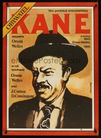 6e711 CITIZEN KANE Polish 27x38 R87 cool Time Magazine art of Orson Welles by Marszatek!