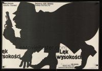 6e729 HIGH ANXIETY Polish 27x38 '79 Mel Brooks, great different detective art by Jakub Erol!