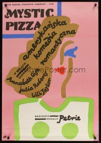 6e745 MYSTIC PIZZA Polish 27x38 '90 cool completely different artwork by Jan Mlodozeniec!