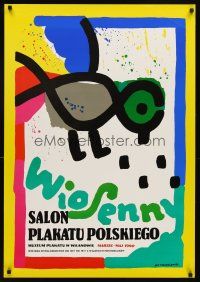 6e797 WIOSENNY SALON PLAKATU POLSKIEGO Polish museum exhibition '90 Jan Mlodozeniec art of bird!