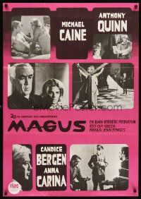 6e009 MAGUS Swedish '68 Michael Caine, Anthony Quinn, Candice Bergen, Anna Karina!