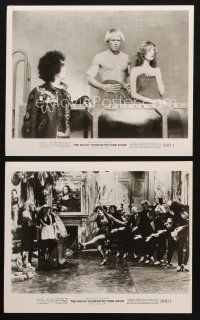 6f813 ROCKY HORROR PICTURE SHOW 2 8x10 stills '75 Tim Curry with Peter Hinwood & Susan Sarandon!