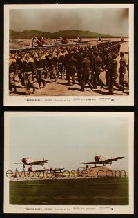 6f186 THUNDER BIRDS 2 color 8x10 stills '42 John Sutton, cool World War II Army airplanes!