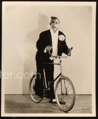 6f659 BEHIND THE MAKE-UP 3 8x10 stills '30 William Powell, Hal Skelly with cool bicycle, vaudeville!