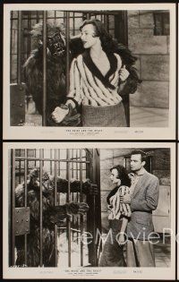 6f559 BRIDE & THE BEAST 4 8x10 stills '58 Ed Wood, great images with the wacky fake ape!