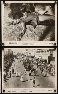 6f593 GREATEST SHOW ON EARTH 4 8x10 stills R67 Cecil B. DeMille circus classic, great images!