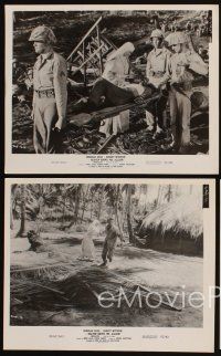 6f596 HEAVEN KNOWS MR. ALLISON 4 8x10 stills '57 Robert Mitchum, Deborah Kerr, John Huston, WWII
