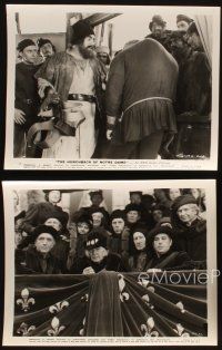 6f598 HUNCHBACK OF NOTRE DAME 4 8x10 stills '39 Charles Laughton as Quasimodo, Hardwicke