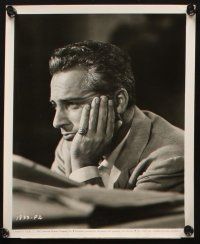 6f628 ROSSANO BRAZZI 4 8x10 stills '50s great close portraits of the star on and off camera!