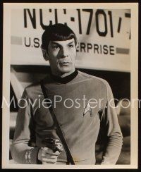 6f821 STAR TREK 2 TV 8x10 stills '66 great portraits of Leonard Nimoy as Spock!