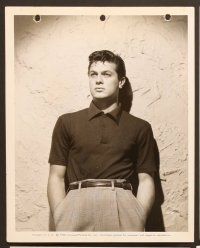 6f376 TONY CURTIS 8 8x10 stills '40s-50s great athletic portraits and with his new bride Janet!