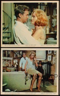 6f165 SUNDAY IN NEW YORK 4 color 8x10 stills '64 Rod Taylor, sexy Jane Fonda, Robert Culp!