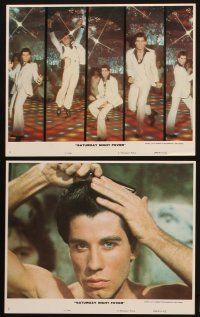 6f133 SATURDAY NIGHT FEVER 8 8x10 mini LCs '77 multiple images of disco dancer John Travolta!