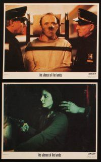 6f135 SILENCE OF THE LAMBS 8 8x10 mini LCs '91 Jodie Foster, Anthony Hopkins, Jonathan Demme