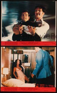 6f173 SPY WHO LOVED ME 3 8x10 mini LCs '77 Roger Moore as James Bond, Caroline Munro, Kiel as Jaws!