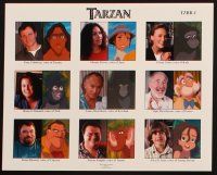 6f044 TARZAN presskit w/ 9 stills '99 Disney jungle cartoon, from Edgar Rice Burroughs story!