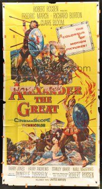 6h493 ALEXANDER THE GREAT 3sh '56 Richard Burton, Frederic March as Philip of Macedonia!