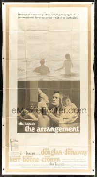 6h502 ARRANGEMENT int'l 3sh '69 Kirk Douglas & Faye Dunaway, from director Elia Kazan's novel!