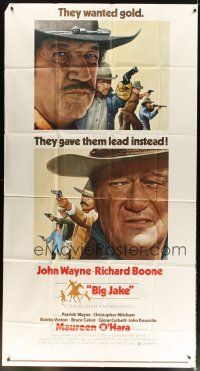 6h517 BIG JAKE 3sh '71 Richard Boone wanted gold but John Wayne gave him lead instead!