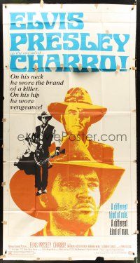 6h541 CHARRO 3sh '69 a different kind of Elvis Presley, on his neck he wore the brand of a killer!