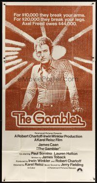 6h592 GAMBLER int'l 3sh '74 James Caan is a degenerate gambler who owes the mob $44,000!