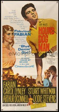 6h632 HOUND-DOG MAN 3sh '59 Fabian starring in his first movie with pretty Carol Lynley!