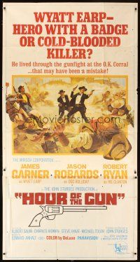 6h633 HOUR OF THE GUN 3sh '67 James Garner as Wyatt Earp, John Sturges, was he a hero or killer?