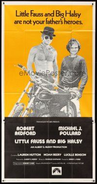 6h687 LITTLE FAUSS & BIG HALSY int'l 3sh '70 barechested Robert Redford & Michael J. Pollard!