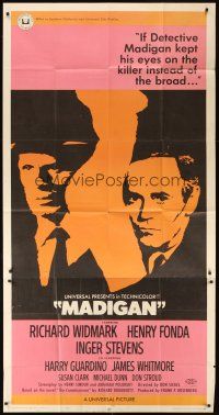 6h699 MADIGAN 3sh '68 Richard Widmark, Henry Fonda, directed by Don Siegel, sexy artwork!