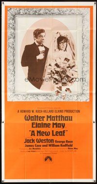 6h735 NEW LEAF int'l 3sh '71 Walter Matthau with star & director Elaine May getting married!