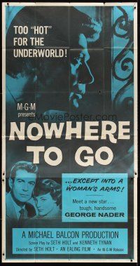 6h743 NOWHERE TO GO 3sh '59 tough handsome George Nader is too hot for the underworld!