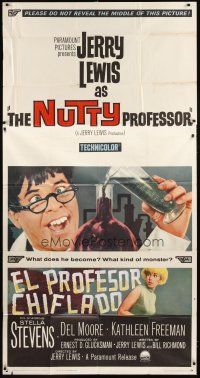 6h744 NUTTY PROFESSOR 3sh '63 wacky Jerry Lewis directs & stars w/pretty Stella Stevens!
