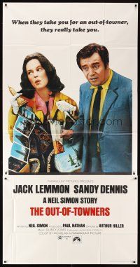 6h762 OUT-OF-TOWNERS 3sh '70 Jack Lemmon, Sandy Dennis, written by Neil Simon!