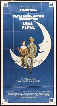 6h765 PAPER MOON int'l 3sh '73 great image of smoking Tatum O'Neal with dad Ryan O'Neal!