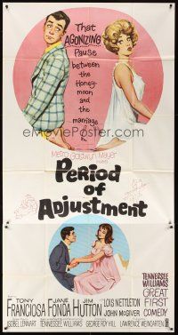 6h772 PERIOD OF ADJUSTMENT 3sh '62 art of sexy Jane Fonda in nightie is getting used to marriage!