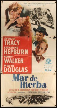 6h828 SEA OF GRASS Spanish/U.S. 3sh '47 Spencer Tracy, Katharine Hepburn, Robert Walker, Melvyn Douglas