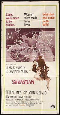 6h829 SEBASTIAN 3sh '68 Susannah York, Dirk Bogarde was made to break codes & love women!