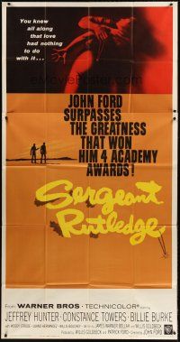 6h833 SERGEANT RUTLEDGE 3sh '60 John Ford surpasses the greatness than won him 4 Academy Awards!
