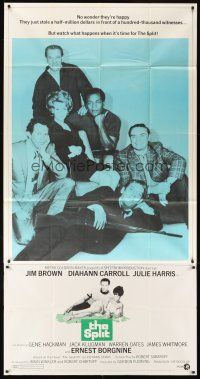 6h862 SPLIT 3sh '68 Jim Brown, Gene Hackman, Ernest Borgnine, Klugman, Diahann Caroll