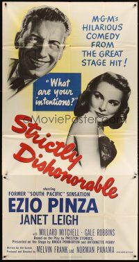6h869 STRICTLY DISHONORABLE 3sh '51 what are Ezio Pinza's intentions toward Janet Leigh?