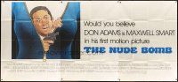 6h001 NUDE BOMB 8sh '80 wacky art of Don Adams as Maxwell Smart peeking out from woman's shirt!