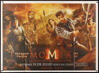 6h291 MUMMY: TOMB OF THE DRAGON EMPEROR Argentinean 43x58 '08 Brendan Fraser and Jet Li!